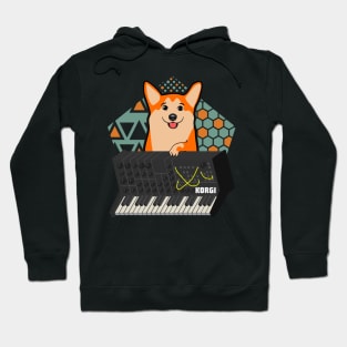 Funny Synthesizer corgi Lover Hoodie